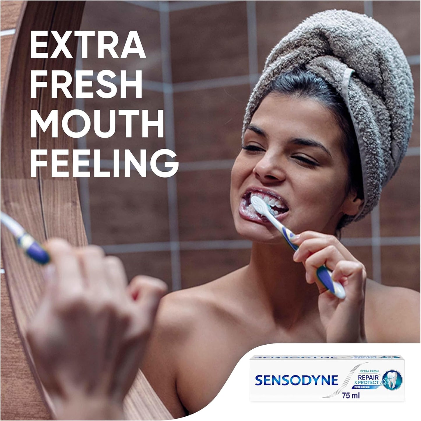 Sensodyne Toothpaste Repair and Protect, Sensitive Toothpaste for Sensitive Teeth, Extra Fresh, 75ml