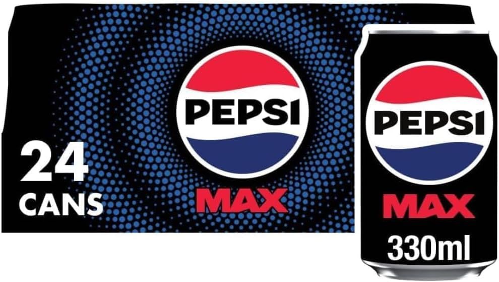 Pepsi Max No Sugar Cola Cans | 24 x 330ml