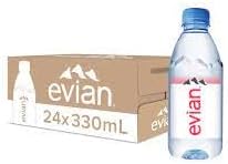 Evian Water 330ml x 24 Bottles | Mineral Water | Still Water | Crisp Taste | Carbon Neutral | Recycled plastic
