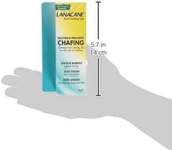 Lanacane Anti-Chafing Gel 28g - Long-Lasting Itch Relief for Thighs, Legs, Bra, Underarms, and Under Breast - Multi-Purpose Rash Treatment Medication