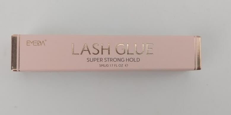 EMEDA Super Strong Hold False Eyelash Glue Professional Latex Free Eyelash Glue Waterproof Lash Glue Transparent Strip Eyelash Adhesive White Lashes Glue Clear