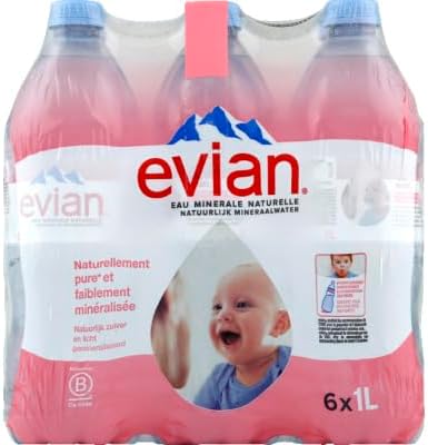 Evian Water 1 Litre Pk6 9092