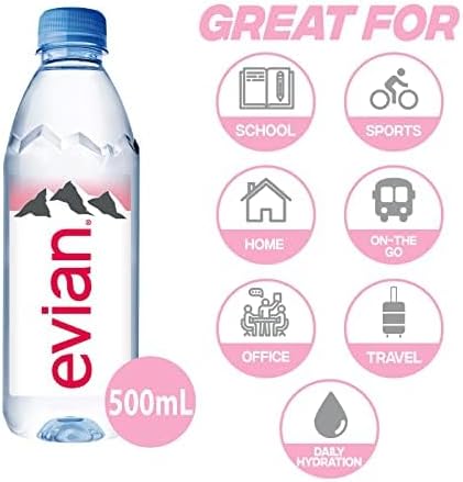 Evian Still Sports Action Natural Mineral Water 75 cl (Pack of 12)