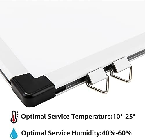 Amazon Basics Magnetic Whiteboard with Pen Tray, Aluminium Trim and Dry-Wipe Writing Surface, 90 x 60cm (WxH), White