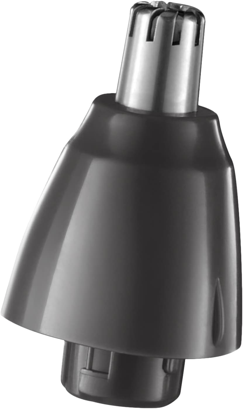 Remington Hair Trimmer for Men, Nose, Ear, & Eyebrow Hair Clipper, Rotary Trimmer, Two Comb Attachments, Waterproof, Battery Operated, Cordless - NE3850