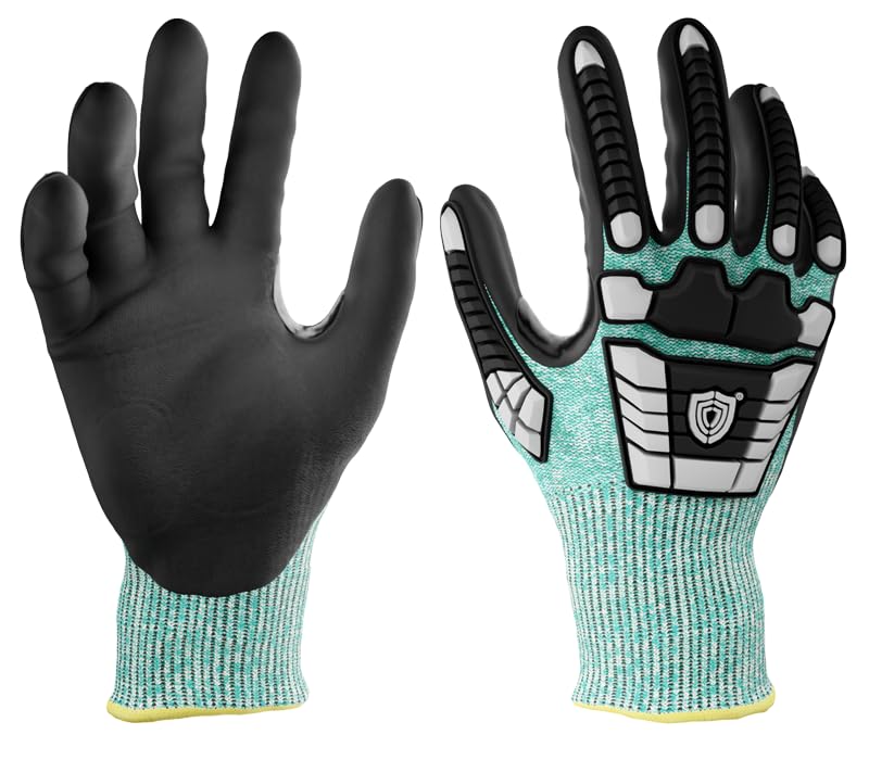 NITREX 295RP 5 Pairs of Impact Protection Work Safety Gloves, NitreGuard® Technology · NitreGrip® Technology, Sandy Nitrile Palm Coated, Cut Resistant Glove, Size 8, Medium Visit the NITREX Store