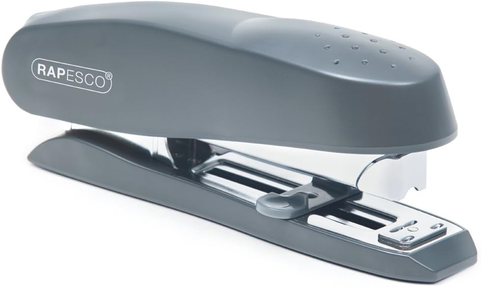 Rapesco R71726B3 ECO Spinna Front Loading Stapler, 50 Sheet Capacity, Grey