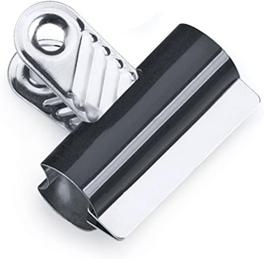 Rapesco RCB070B1 70 mm Letter Clips, Black, Pack of 10