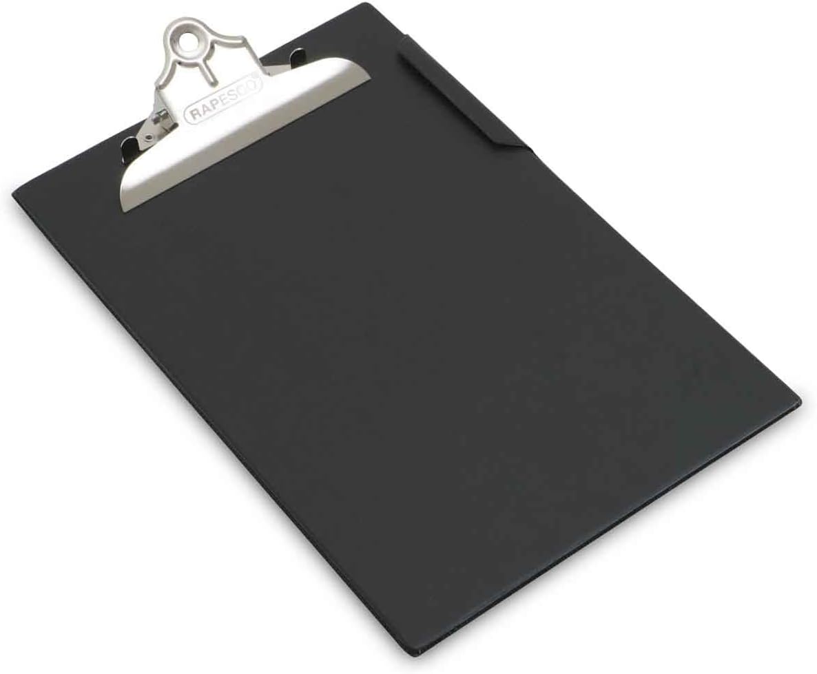 Rapesco CD1000B2 Heavy Duty PVC-Coated Clipboard, A4+, Black