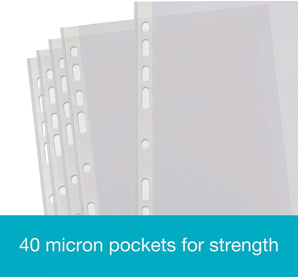 SUMMIT Punched Pockets A4, 200 Poly Pockets