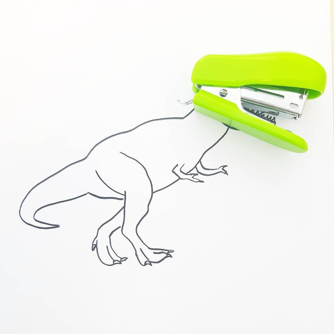 Rapesco 1411 Bug Mini Stapler with 1000 x 26/6mm Staples, Green