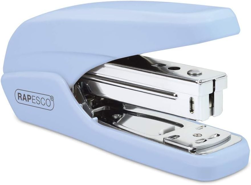 Rapesco 1340 X5-25ps Less Effort Stapler, 25 Sheet Capacity, Powder Blue