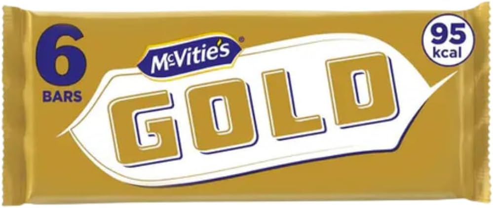 Chocolate Biscuit Bar Bundle Consisting of McVities Gold Caramel Biscuit Bars 6 Pack