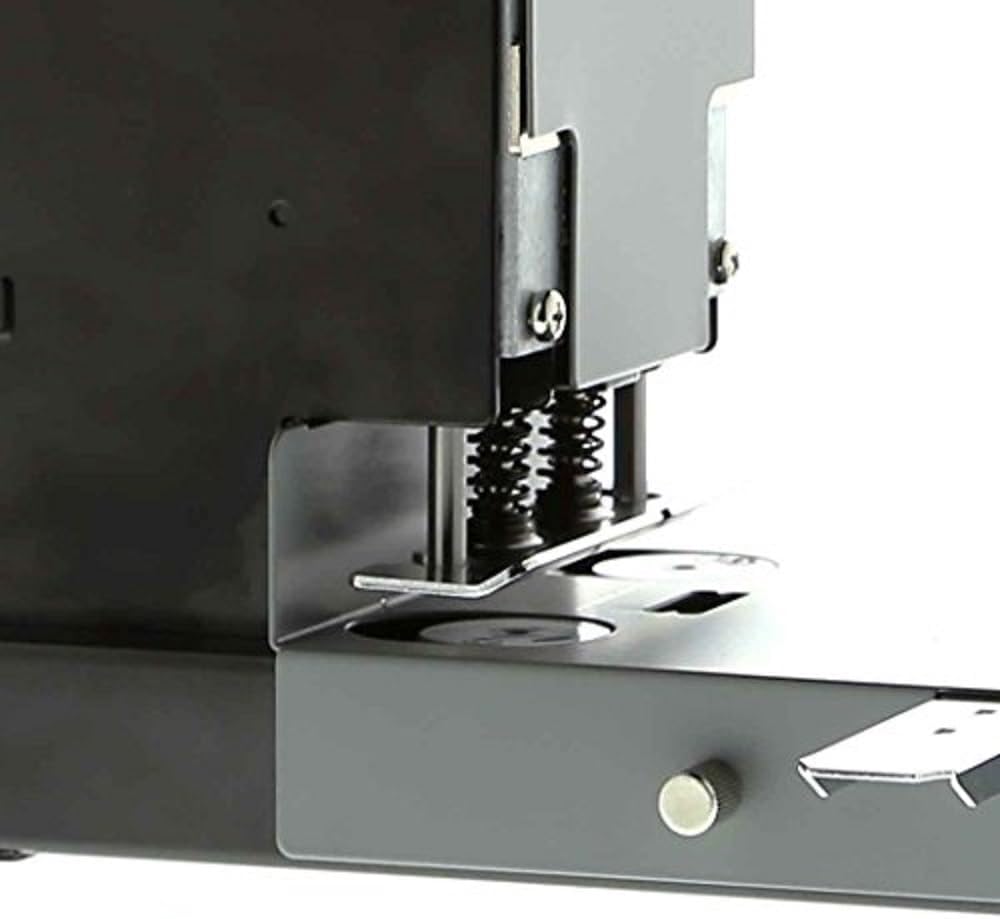 Rapesco PF2160A1 2160 Heavy Duty Metal 2-Hole Punch, 300 Sheet Capacity, Black/Silver