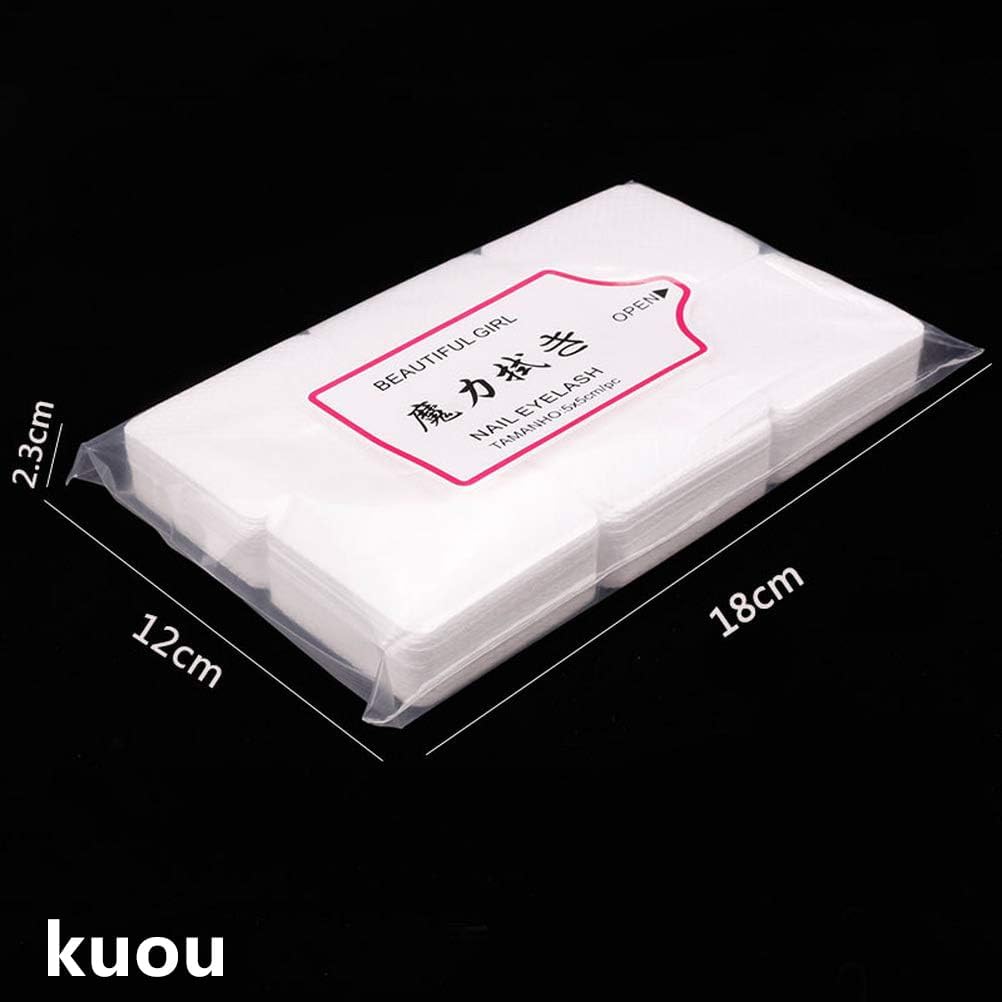 300 Pcs Lint Free Wipes for Nails, Nail Wipe Pads Lint Free Wipes Nail Art UV Gel Polish Absorbent Remover Wipes for DIY Nail