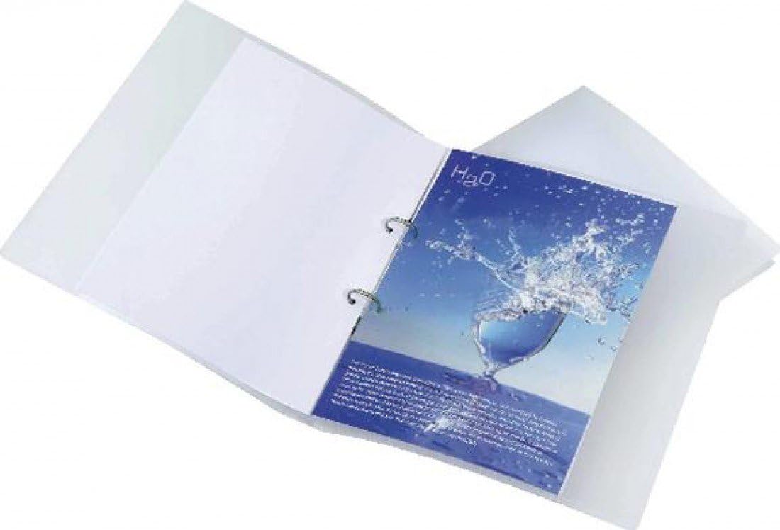 Rapesco 1045 ECO 2-Ring Binder, 40 mm Spine, A4, Clear Transparent, Pack of 10