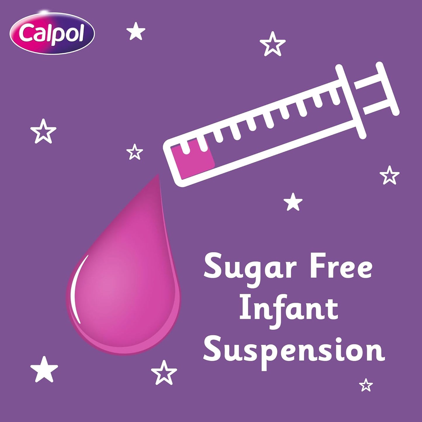 Calpol Sugar-Free Infant Suspension Paracetamol (1 x 100ml), Strawberry Flavour Calpol Infant with Paracetamol for Fever & Pain Relief, Suitable for 2+ Months Babies & Kids