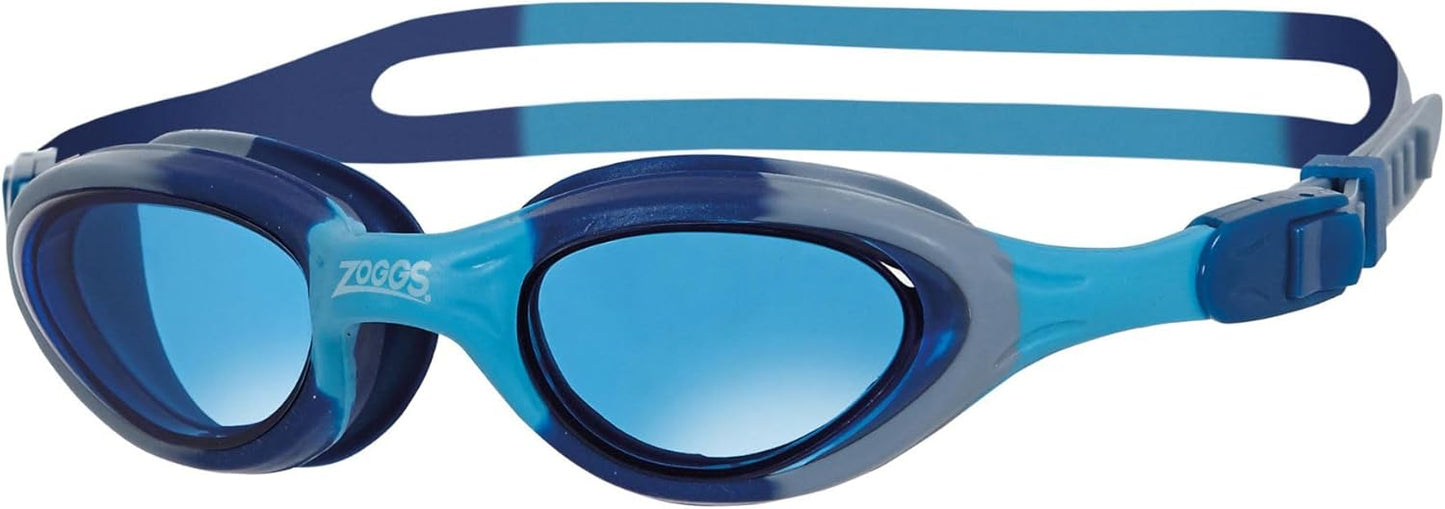 Zoggs Super Seal Kids Swimming Goggles, UV Protection, Quick Adjust Split Yoke Comfort Strap, Fog Free Clear Swim Goggle Lenses, Ages 6-14