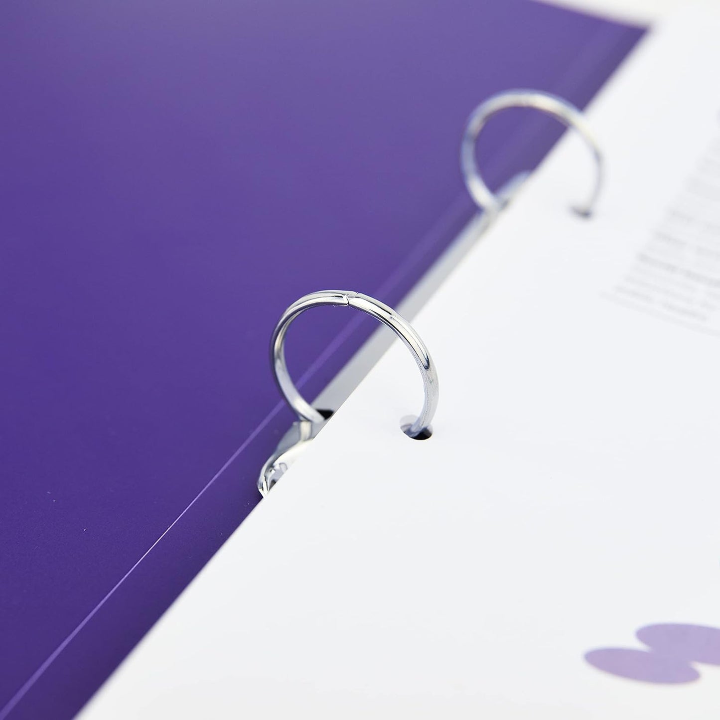 Rapesco 1663 2-Ring Binder with Antibacterial Protection, 35 mm Spine, A4, Purple, Pack of 4