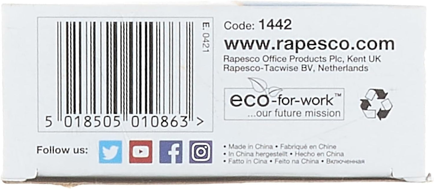 Rapesco 1442 SupaCut Tape Dispenser with 2 Tape Rolls, Powder Blue