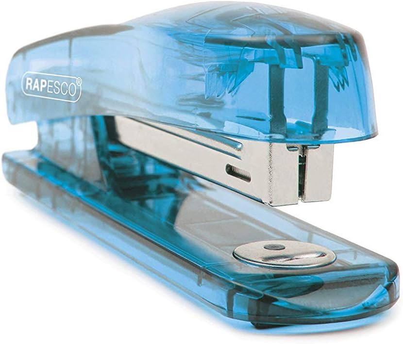 Rapesco BCKLIPPA Klippa No. 10 Stapler, 12 Sheet Capacity, Transparent Assorted Colours