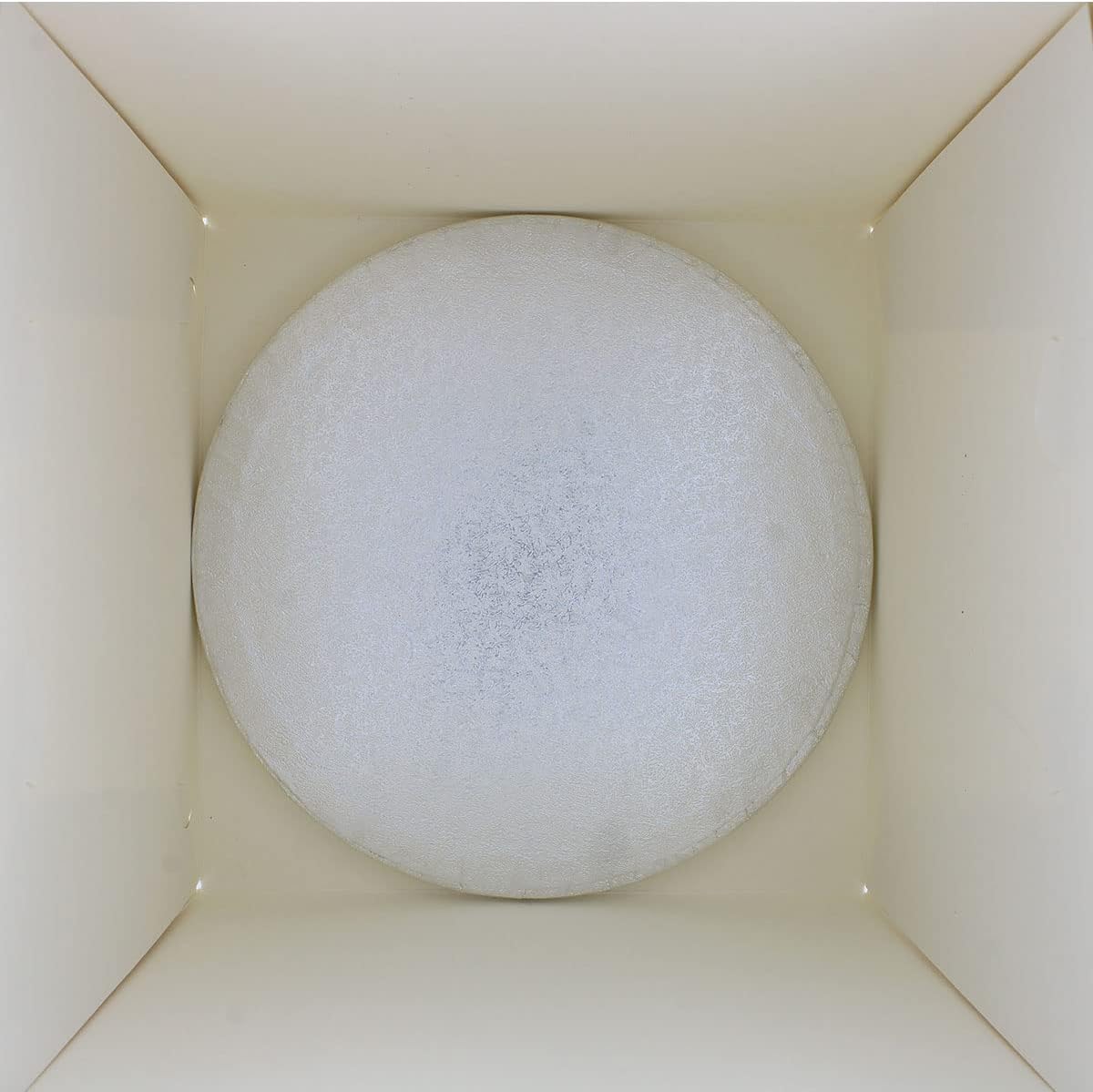 Culpitt 10" Round Silver Cake-Board & Tall White Cake-Box Combo, 10 x 10 x 10 Inch Square Box and Matching Circle Set For Tiered or Decorated Transport