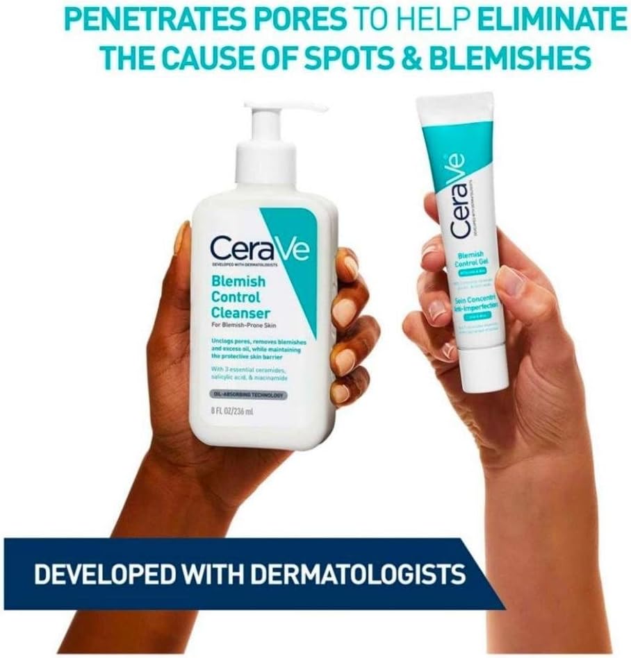 CeraVe Blemish Control Face Cleanser with 2% Salicylic Acid & Niacinamide for Blemish-Prone Skin 236ml