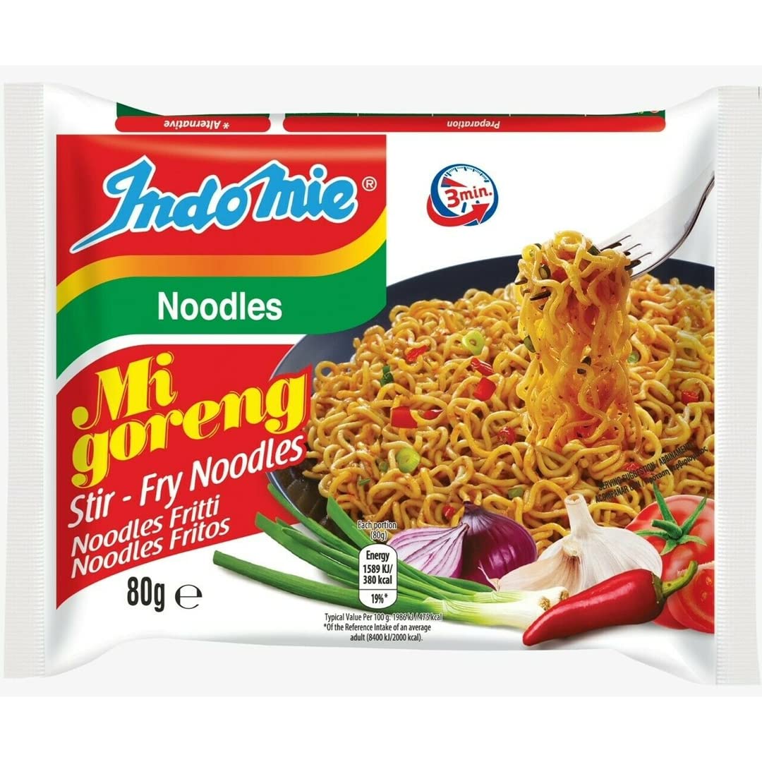 Indomie Mi Goreng Fried Noodles 80g (Pack of 15)