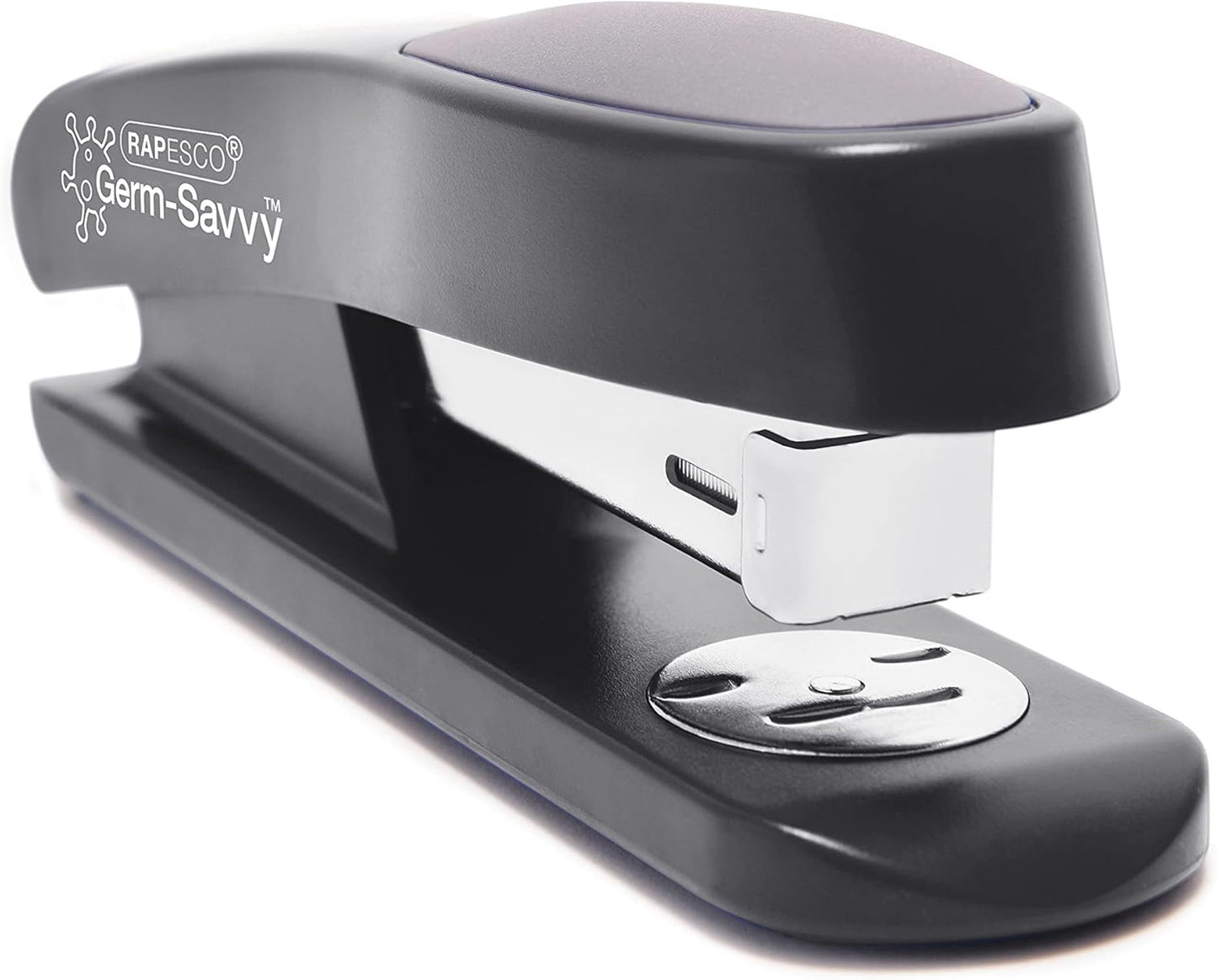 Rapesco 1472 Germ-Savvy Antibacterial, Sting Ray Stapler with R4 Staple Remover & 5000 x 26/6 mm Staples, Black, Bundle