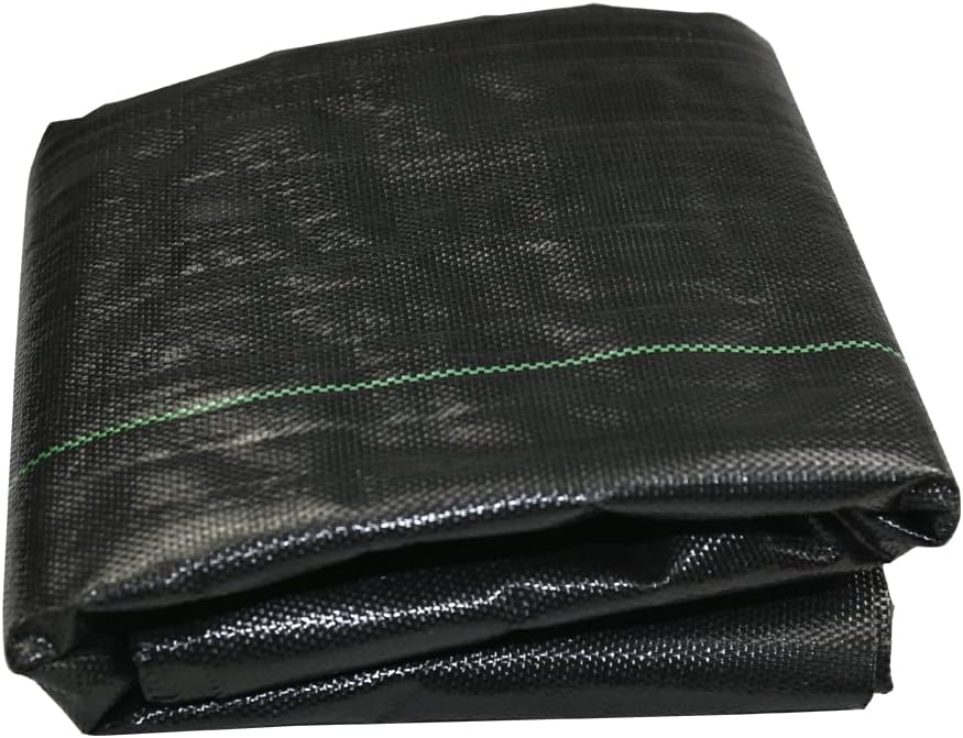 Ram® Heavy Duty Weed Fabric Control 2M X 5M Weed Control Fabric Ground Cover Membrane UV Stabilised Weed Fabric For Patios Garden Flower Beds Landscaping (2M X 5M)