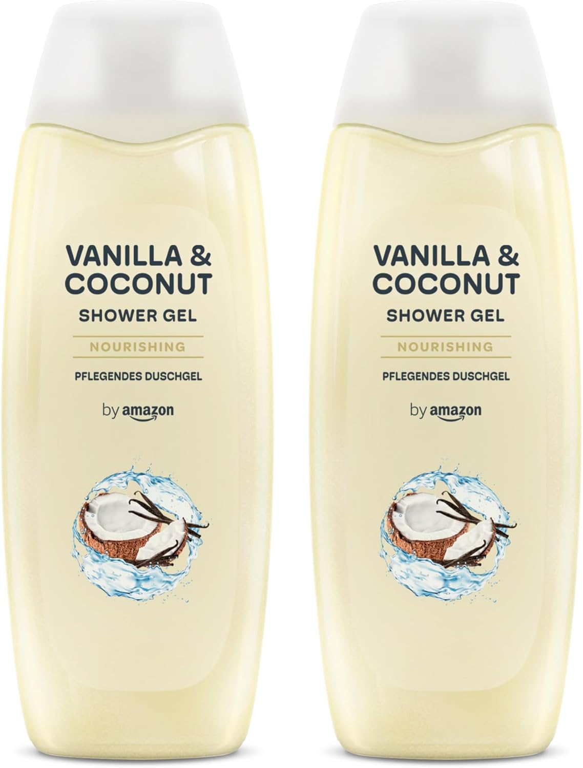 by Amazon Vanilla & Coconut Shower Gel, 2 x 500ml