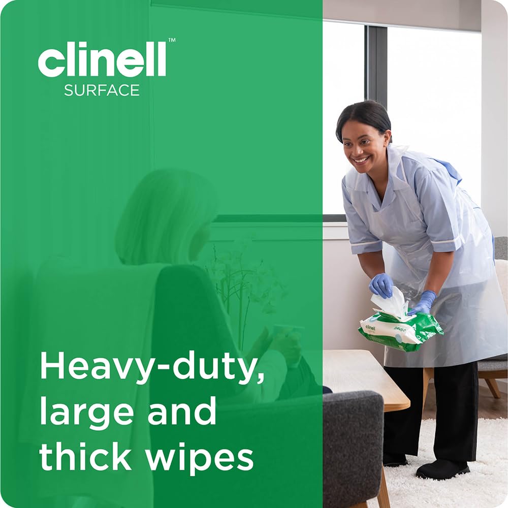 Clinell Universal Cleaning and Disinfectant Wipes for Surfaces (BCW200) - The Original Pack of 200 Regular Wipes - Multi Purpose Wipes, Kills 99.99% of Germs, Effective from 10 Seconds