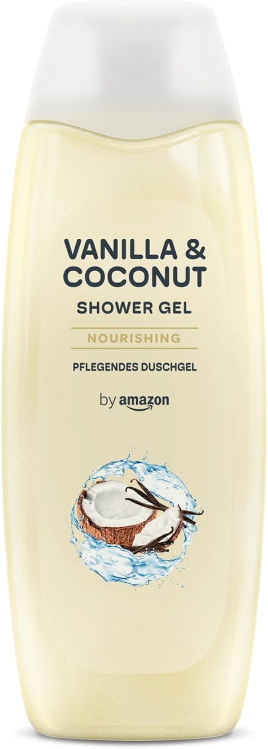 by Amazon Vanilla & Coconut Shower Gel, 2 x 500ml