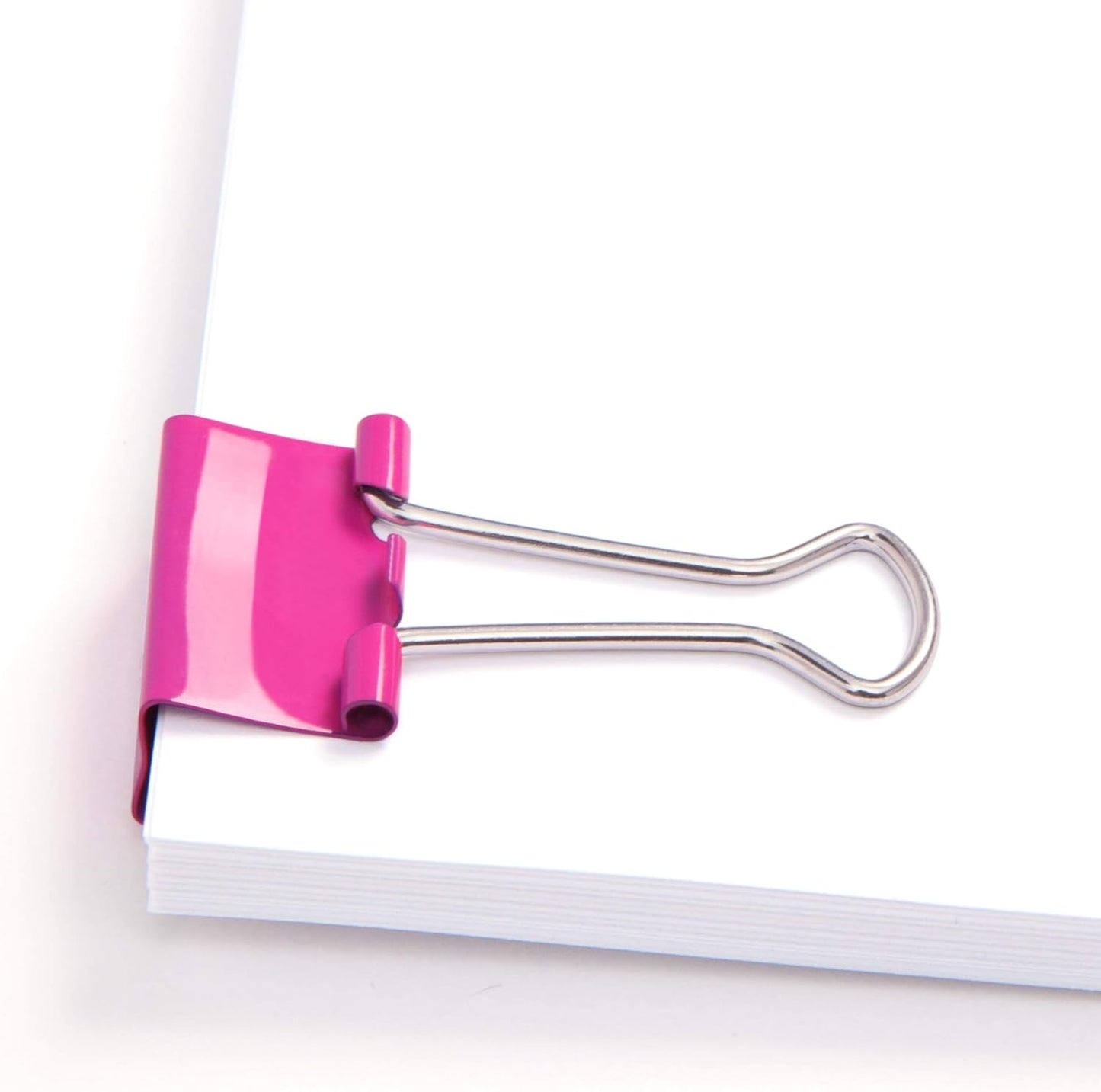 Rapesco 1491 19 mm Foldback Clips, Hot Pink, Pack of 80