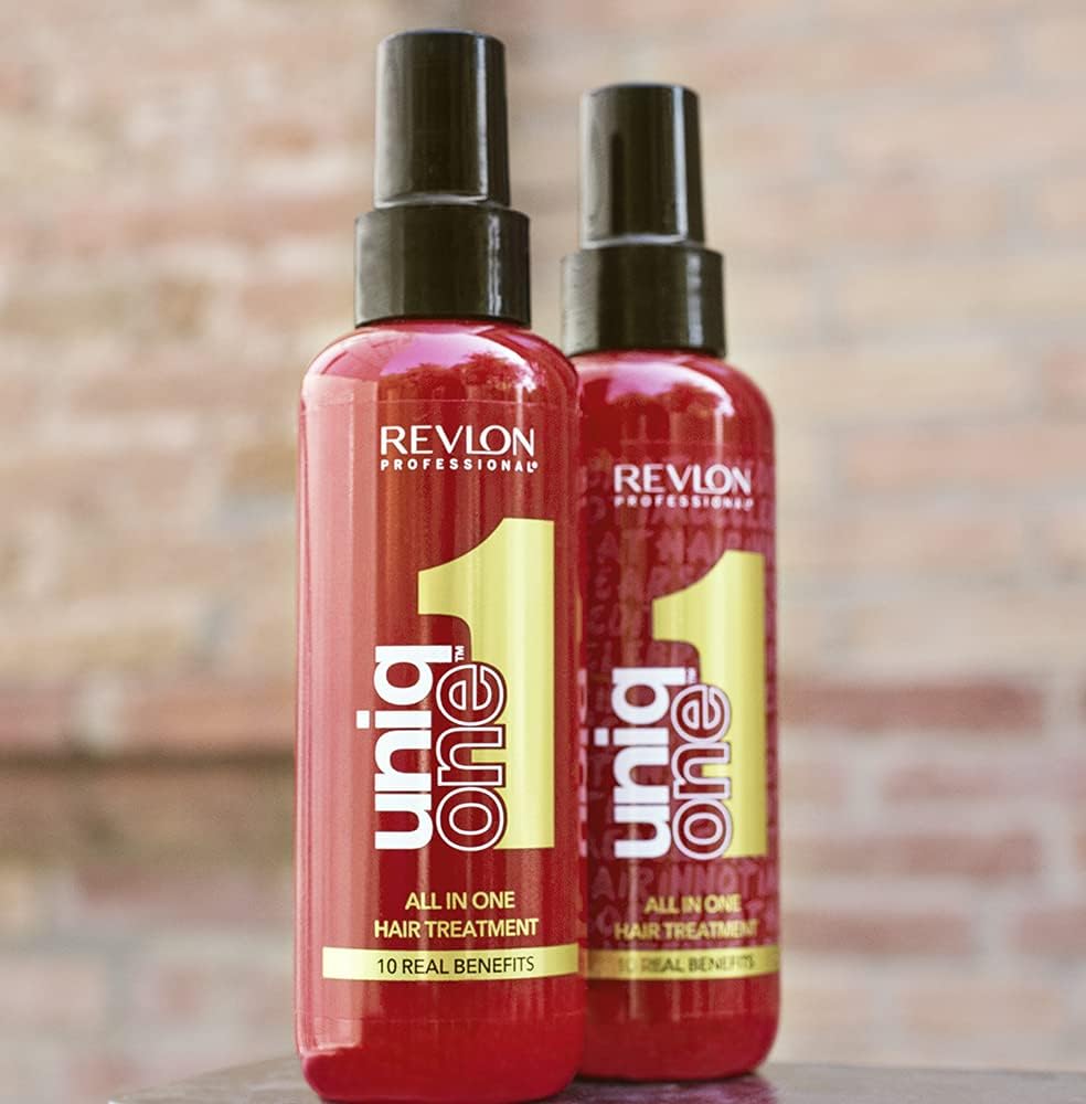 REVLON PROFESSIONAL Uniqone Hair Treatment, Moisturizing Leave-in Hair Treatment, Repair for Damaged Hair, Hair Treatment, Classic Fragrance – 150 ml