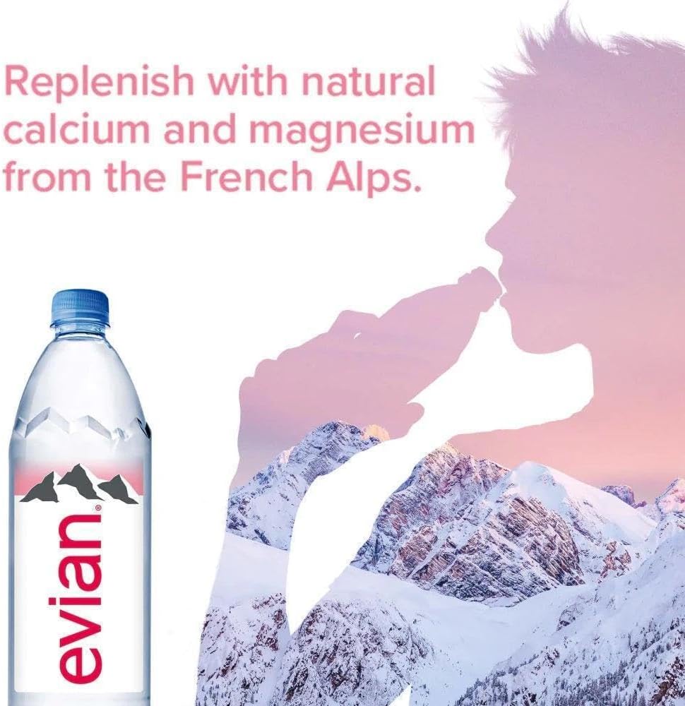 Evian Water 330ml x 24 Bottles | Mineral Water | Still Water | Meetings, Events, Or Parties (24 x 33cl) - Boxed Treatz