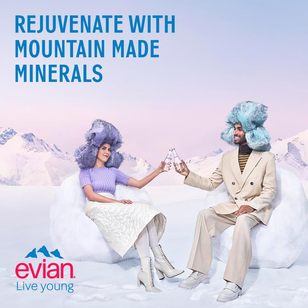 Evian Natural Mineral Water 75cl VAP x 12