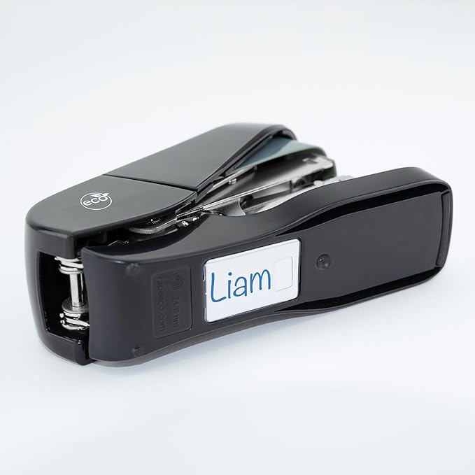 Rapesco 1688 ECO Less Effort Flat Clinch Stapler with 2000 Type 24/6mm Staples, 35 Sheet Capacity, Black