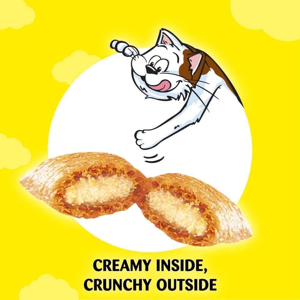 DREAMIES - Chicken Cat Treats - 2x350g - Multipack Snacks 2 Mega Tubs - Bulk Cat Food
