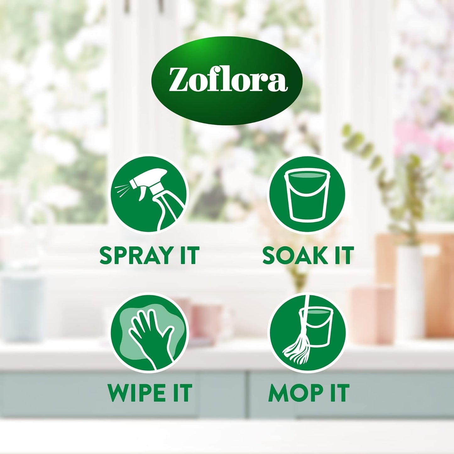 Zoflora Mountain Air Concentrated Multipurpose Disinfectant Liquid, Antibacterial & Multi-Surface, Pet Safe Disinfectant, Kills 99.9% Of Bacteria & Viruses, 1 X 500 ml