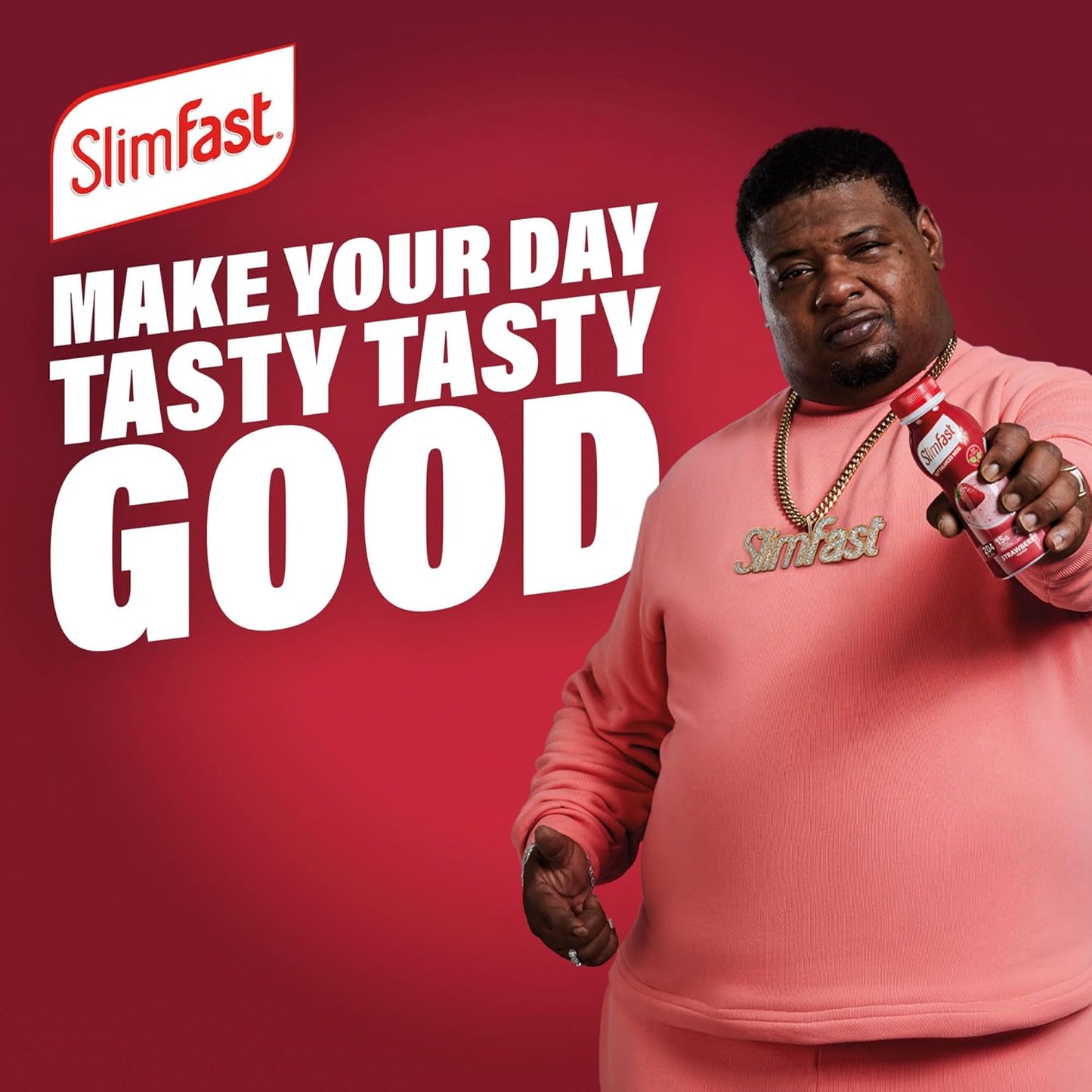 SlimFast Ready To Drink Shake, Meal Replacement Shakes for Weight Loss and Balanced Diet, High Protein, Vitamins, Minerals, No Added Sugar, Strawberry Flavour, 6 x 325 ml, Packaging May Vary