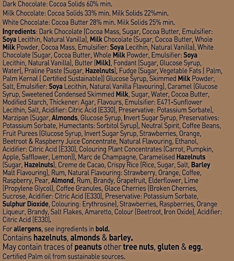 Holdsworth Chocolates Classics - The Theobroma Collection, an Impressive Assortment of Handmade Truffles Creams, Pralines and Caramels all Coasted with Milk, Dark or White Chocolate 400g