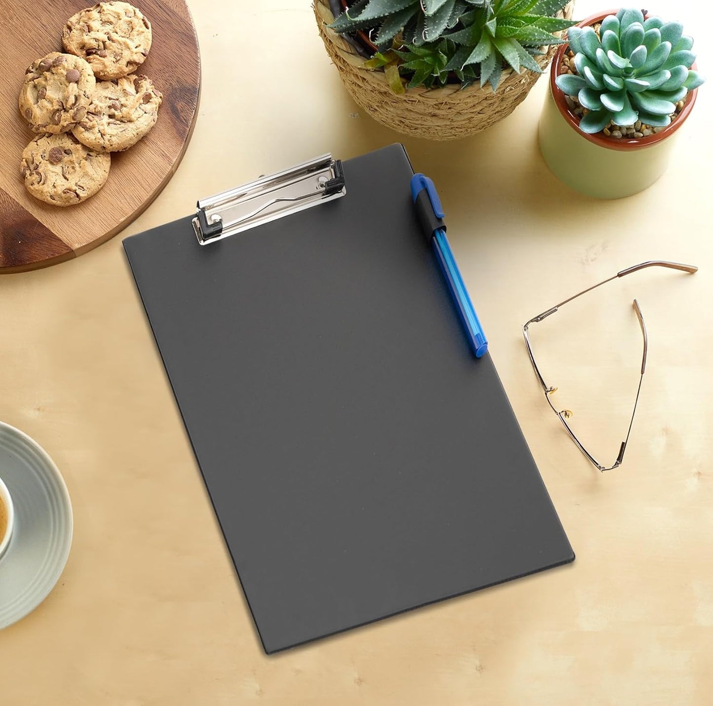 Rapesco 1745 Business Pack: 10 Standard Clipboards, A4+, Black