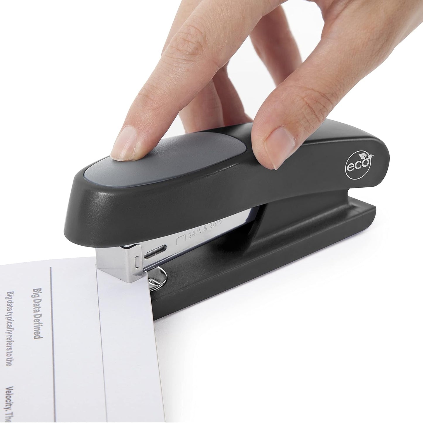 Rapesco 1472 Germ-Savvy Antibacterial, Sting Ray Stapler with R4 Staple Remover & 5000 x 26/6 mm Staples, Black, Bundle