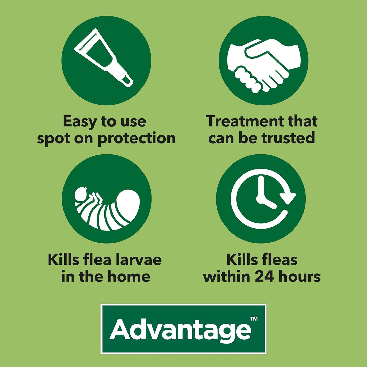 Advantage Flea Treatment 80 for Large Cats and Rabbits 4x Pipette, For Pets Weighing More than 4kg, Spot-on Treatment to Kill and Prevent Fleas on Large Cats and Treat Fleas on Pet Rabbits