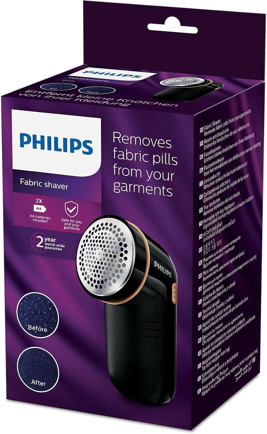 Philips Fabric Shaver, quick and effective removal of pills and bobbles - GC026/80