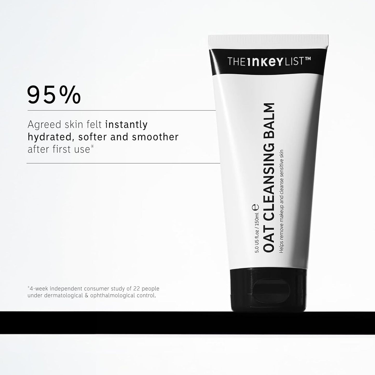 The INKEY List Oat Cleansing Balm 150ml, Dissolves Makeup, Nourishing Skincare, Gentle Cleanser, Vegan Friendly, Suitable For All Skin Types