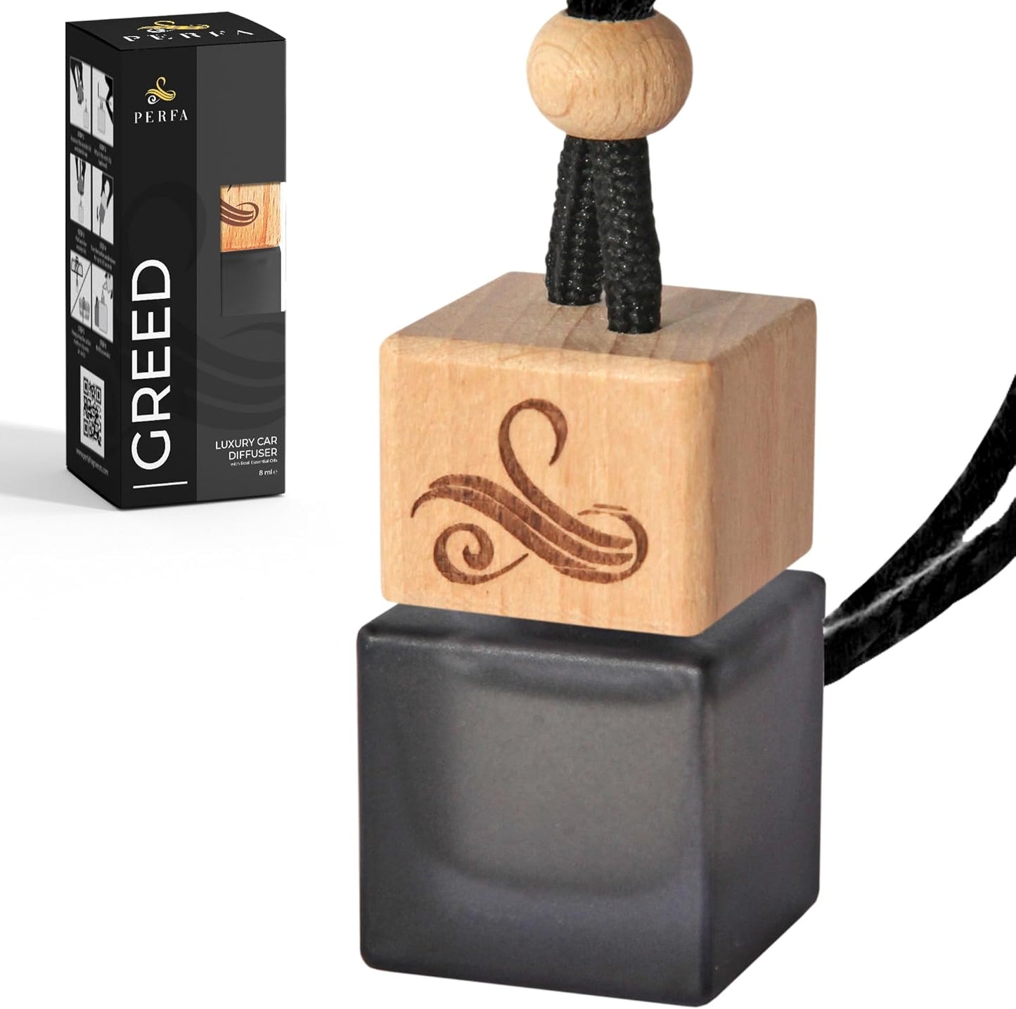 Creed Car Air Freshener for Men | Aventos Perfume Inspired Car Fragrances | Strong Car Freshener with Car Odour Eliminator Technology | Creed Air Freshener Car | GREED Car Scent by Perfa