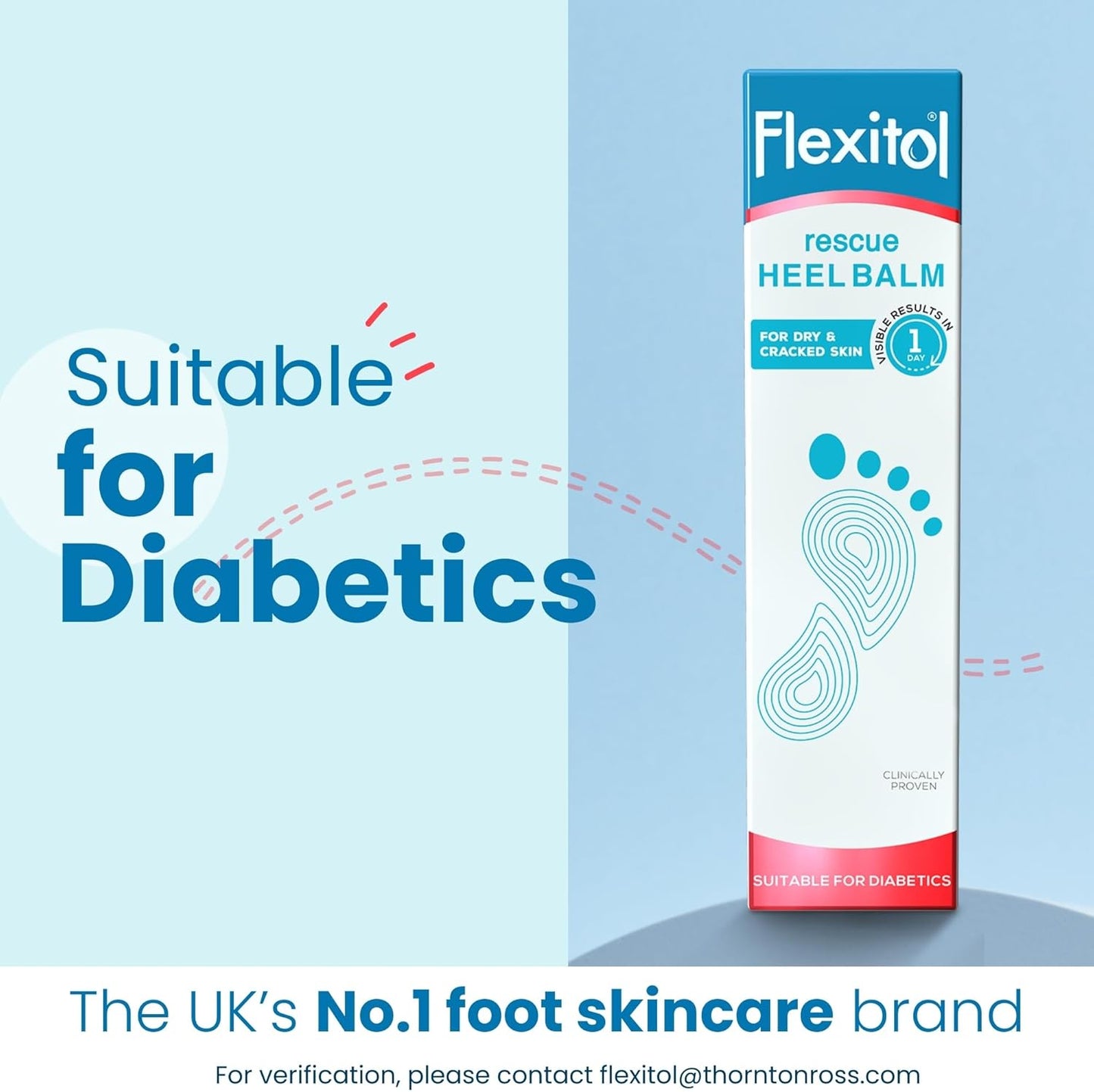 Flexitol Rescue Heel Balm - Foot Cream for Visible Results in 1 Day - For Cracked Heels and Very Dry Feet - 25 Percent Urea for Intense Hydration - Clinically Proven - Suitable for Diabetics - 112g