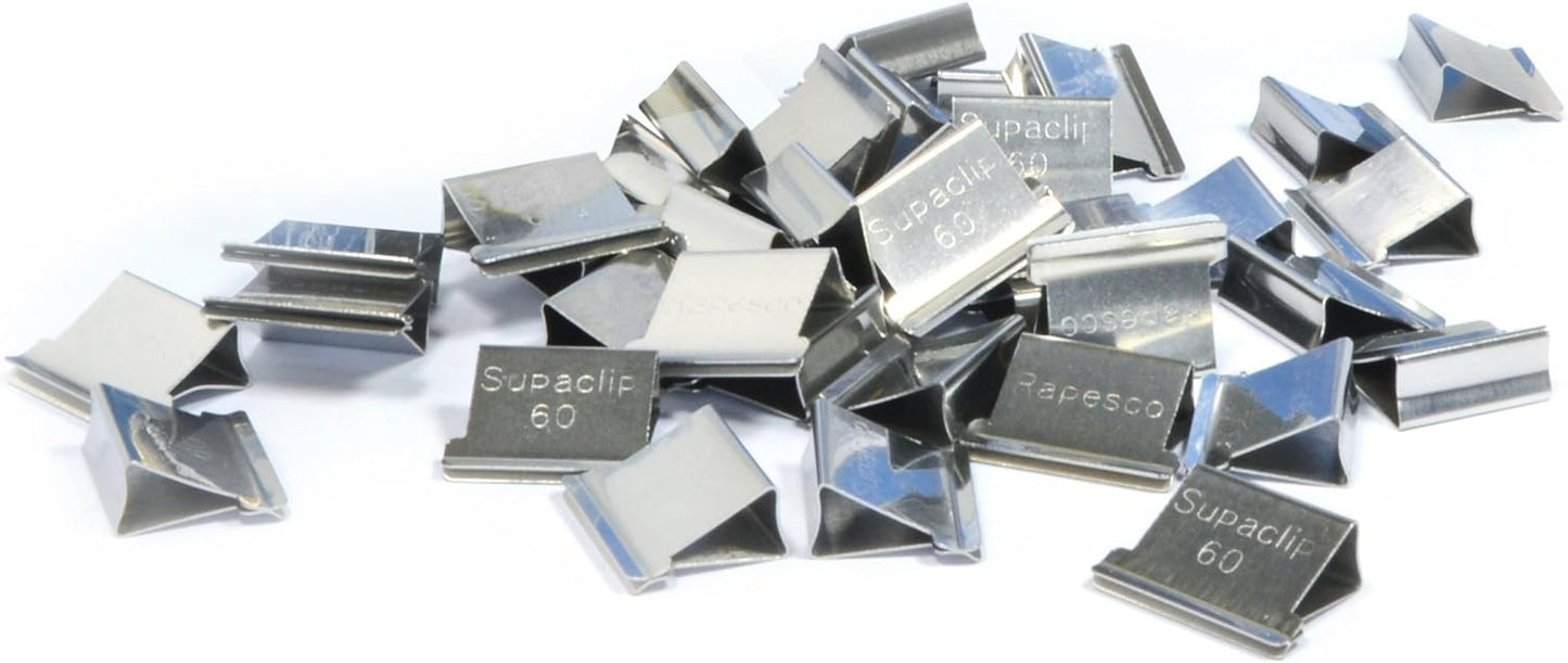 Rapesco 1300A Supaclip 60 Kit, Dispenser and 100 Stainless Steel Refill Clips